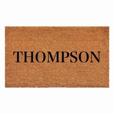 Calloway Mills Personalized Door Mat, Black, Natural, 30 in W x 48 in L 111533048